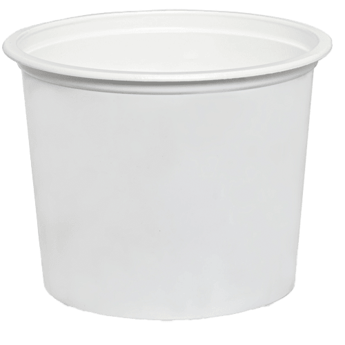 1600 Ml Yuvarlak Beyaz Yoğurt Kabı Çap 160 (Paccor) Kl 414 Adet