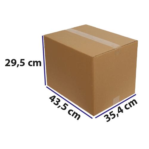 35,4*43,5*29,5 Kraft Karton Dopel Koli Baskısız Pk 15 Adet