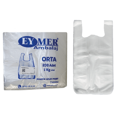 Eymer Orj Orta Boy Atlet Poşet 27*50 (200 Ad) Pk 1 Kg