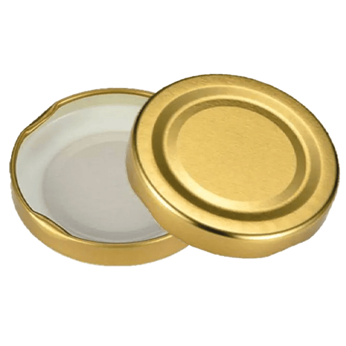38 Mm Rts/Rsb Gold Cam Kavanoz Kapağı Butonlu Pk 30 Adet