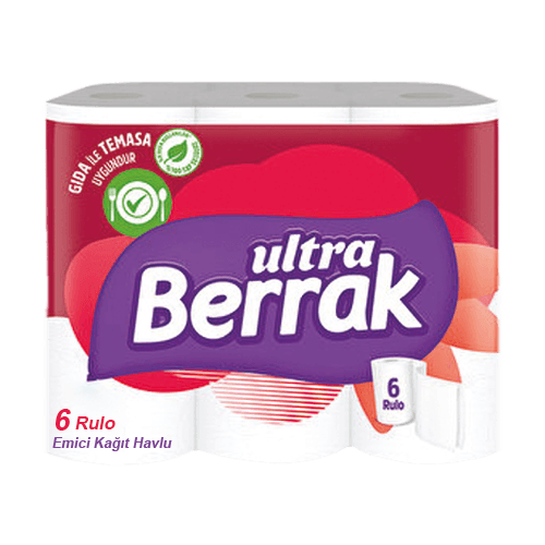Berrak Havlu Çift Kat 4*6 Ad Kl 24 Rulo