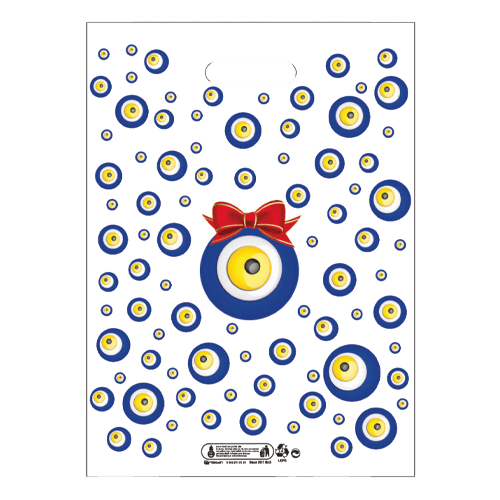 26*38 Cm Takviyeli Poşet Nazar Desen 2011 No:2 Pk 50 Adet