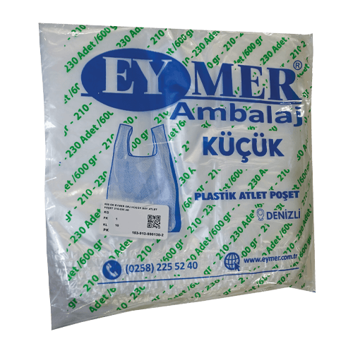 600 Gr Eymer Orj Küçük Boy Atlet Poşet 210-230 Ad Koli(10 kg)