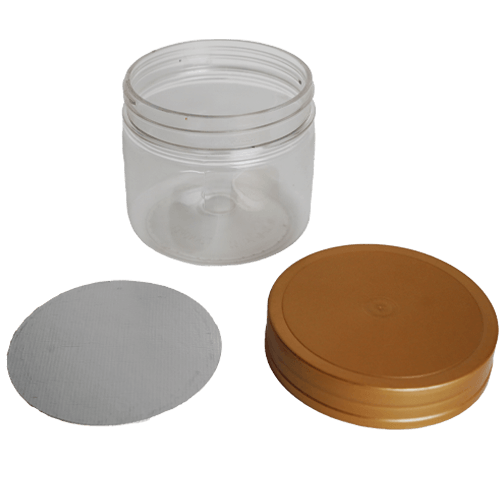 500 Ml Pet Kavanoz Silindir 104*89,4Mm-Ø100+Kapak+Folyo (Tknpt) Pk 50 Adet