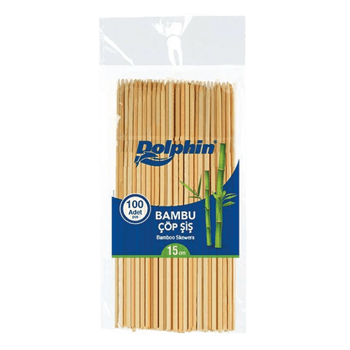 15 Cm*2,5 Mm Dolphin Bambu Çöp Şiş (0010Brs) Pk 100 Adet