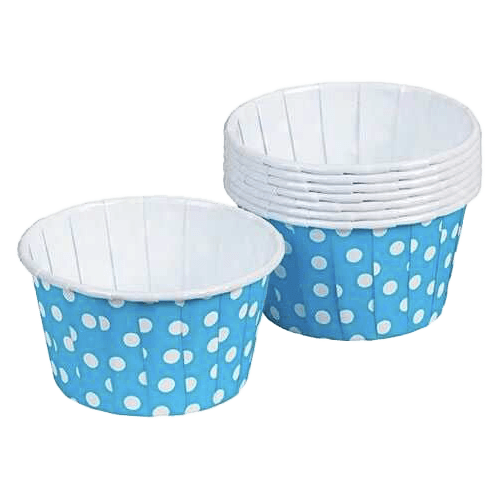 Muffin Kek Kapsülü Mavi Puantiye 30*50 Ad Kl 1500 Adet