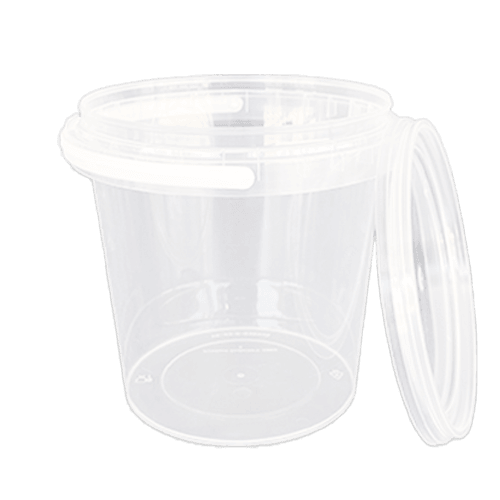 500 Ml Yuvarlak Şeffaf Kova + Kapak (Kns) Kl 672 Adet