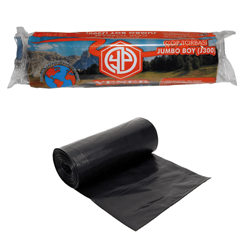 80*110 Jumbo Çöp Torbası 300 Gr Siyah (Ynr) Paket