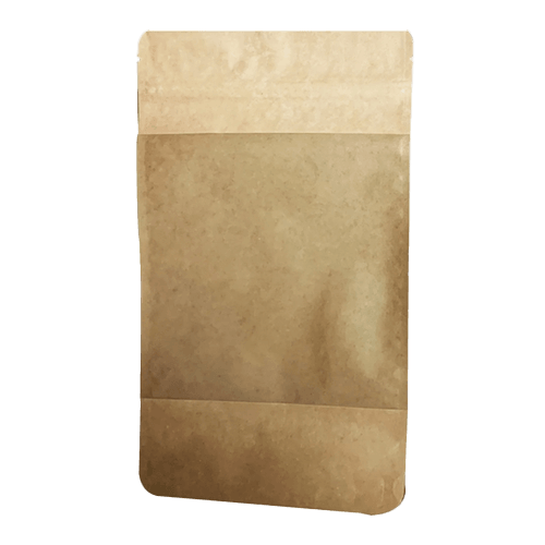 16*27 Cm Geniş Pencereli Kraft Doypack (362) Kl 1000 Adet