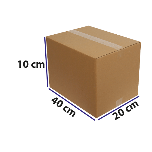 20*40*10 Kraft Karton Dopel Koli Baskısız Pk 15 Adet