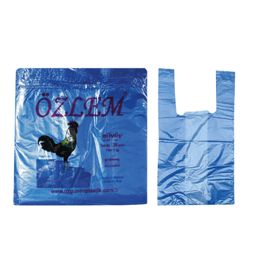 Büyük Boy Atlet Poşet Mavi 1 Kg