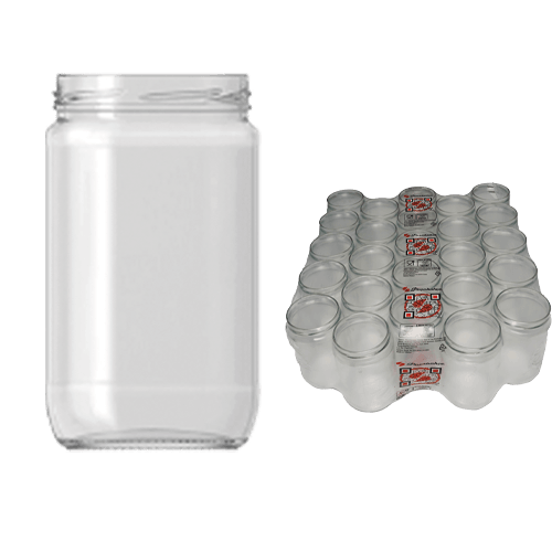 660 Ml Cam Kavanoz Silindir (Şşc 180366) Orj Paket (25 Adet)