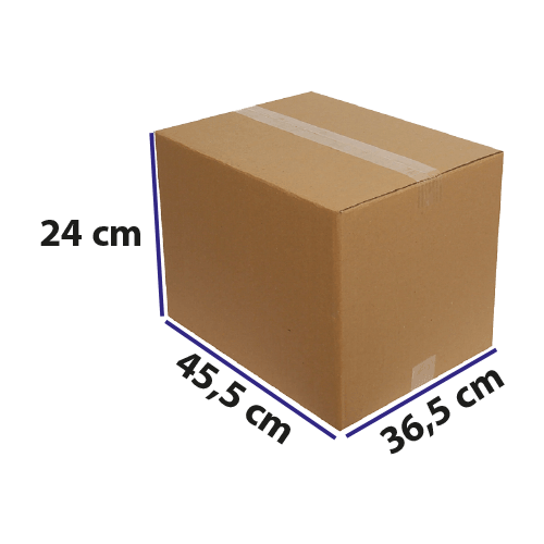 36,5*45,5*24 Kraft Karton Dopel Koli Baskısız Pk 15 Adet