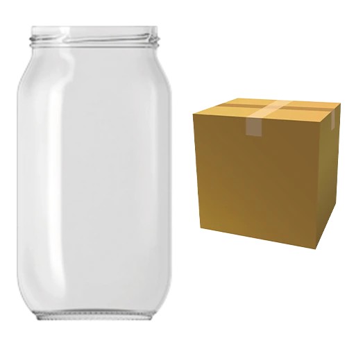 1000 Ml Cam Kavanoz Silindir (Şşc 103599) Koli (17 Adet)