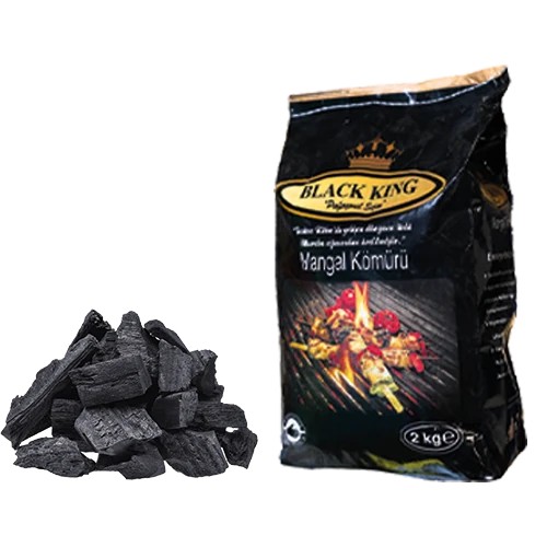 2 Kg Mangal Kömürü Natural 1*12 Pk Black Kıng Koli 12 Paket