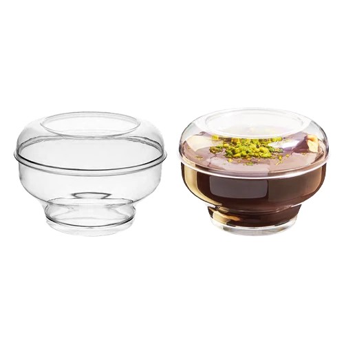 220 Cc Kristal Kapaklı Kase (May305) Koli 450 Adet