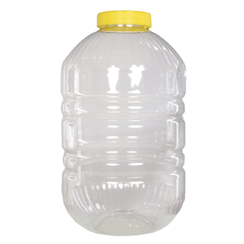 20 Lt Pet Kavanoz Şeffaf + Kapak (Sarı) Pk 10 Adet