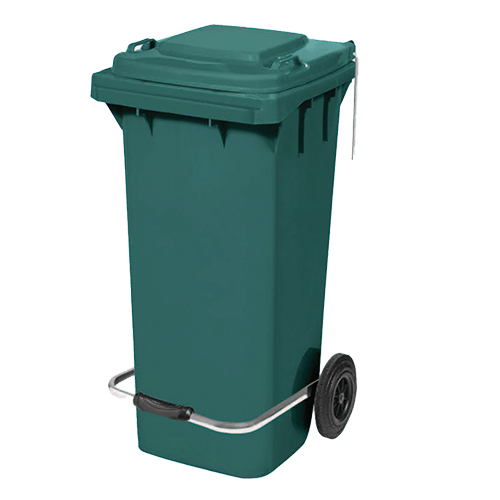 120 Lt Çöp Konteyner Yeşil Pedallı (Ctk 3005)