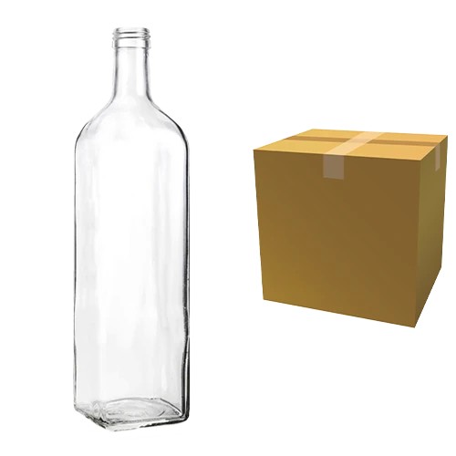 1000 Ml Cam Şişe Renksiz Marasca (Şşc 123399) Kl 30 Adet