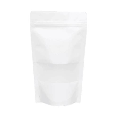 11*18,5 Cm Kuşe Beyaz Pencereli Kraft Doypack (341) Kl 3000 Adet