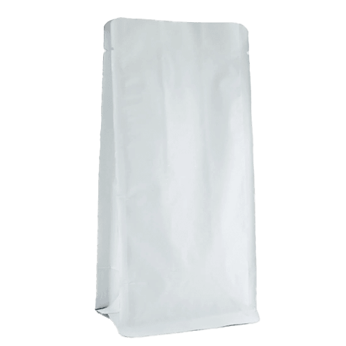 11*29 Cm Mat Beyaz Kilitsiz Flat Bottom Doypack (474) Kl 750 Adet