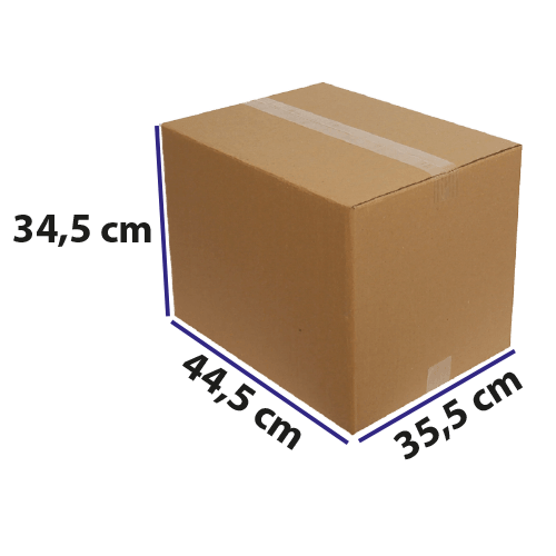 35,5*44,5*34,5 Kraft Karton Dopel Koli Baskısız Pk 15 Adet