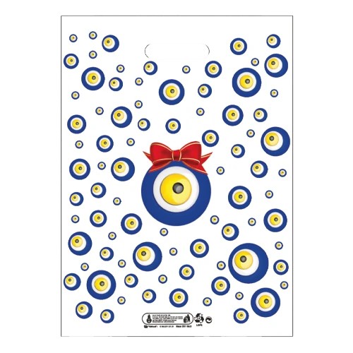 33*45 Cm Takviyeli Poşet Nazar Desen 2011 No:3 20*50 Ad Koli 1000 Adet