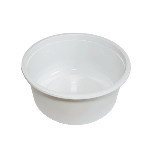 1000 Ml Yuvarlak Beyaz Yoğurt Kabı Çap 160 (Paccor) Pk 50 Adet