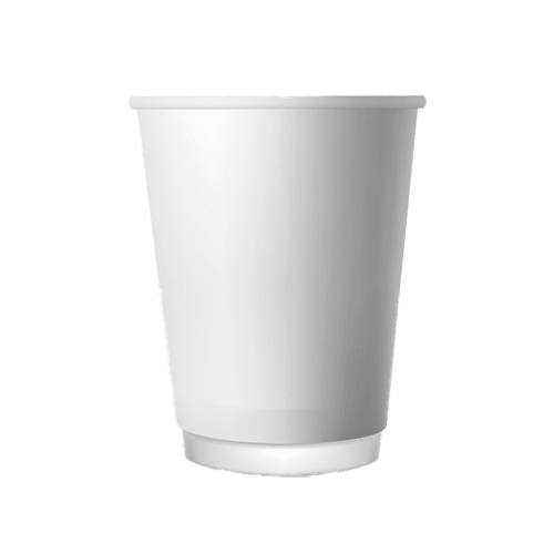 14 Oz Beyaz Double Wall Karton Bardak Pk 25 Adet