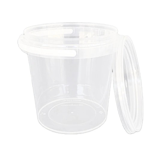 1000 Ml Yuvarlak Şeffaf Kova Kulp+Kapak (Kns) Kl 540 Adet