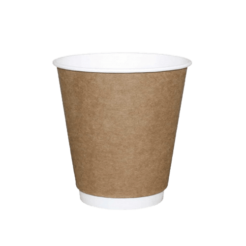 8 Oz Kraft Double Wall Karton Bardak Olşm Pk 25 Adet