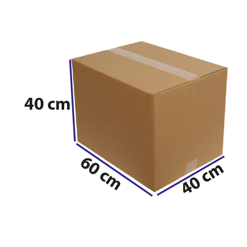 40*60*40 Kraft Karton Dopel Koli Baskısız Pk 15 Adet