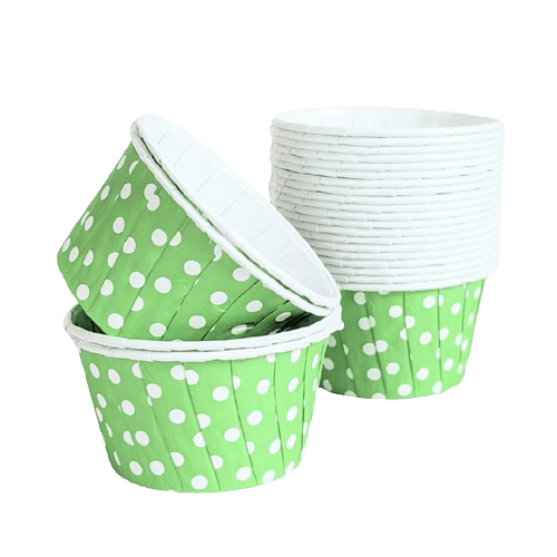 Muffin Kek Kapsülü Yeşil Puantiye 30*50 Ad Kl 1500 Adet