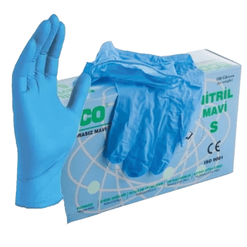 Eco Non Steril Nitril Mavi Muayene Eldiveni S Paket
