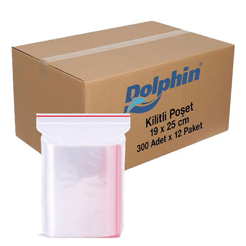 19*25 Kilitli Poşet 12*300 Ad Dolphin Kl 3600 Adet