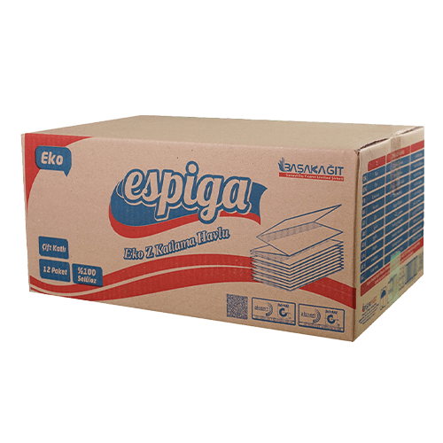 Espiga Ekonomik Dispanser Z Katlama Havlu 12*100 Ad (791) Kl 1200 Adet