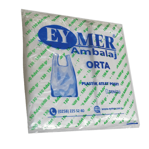 600 Gr Eymer Orj Orta Boy Atlet Poşet 130-150 Ad Koli(10 kg)