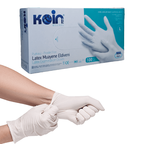 Koin Eldiven Muayene Lateks Pudrasız L Paket