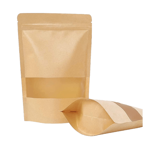 18*29 Cm Pencereli Kraft Doypack (047) Kl 1000 Adet
