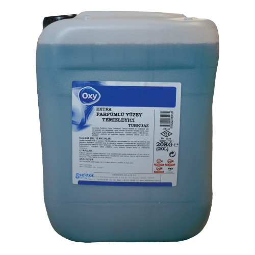 20 Kg Oxy Extra Parfümlü Yüzey Temizleyici Turkuaz (Gt-022 20) Adet