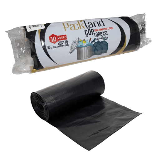 80*110 Jumbo Çöp Torbası J 500 Gr Siyah Paket