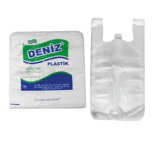 Büyük Boy Pe Atlet Poşet Şeffaf Deniz (10*130 Ad) Kl 10 Kg