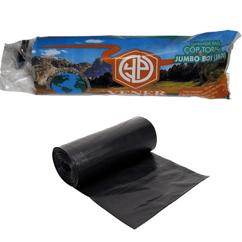 80*110 Jumbo Çöp Torbası 600 Gr Siyah (Ynr) Kl 20 Rulo