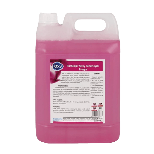 5 Kg Oxy Parfümlü Yüzey Temizleyici Pembe/Frezya (Gt-001 5) Kl 4 Adet
