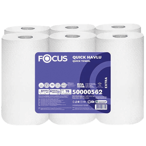 Focus Extra Quıck Fotoselli Havlu 6*70 Mt (562) Pk 6 Rulo