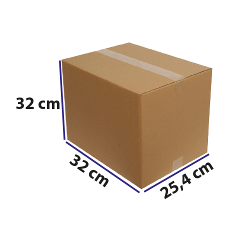 25,4*32*32 Kraft Karton Dopel Koli Baskısız Pk 15 Adet