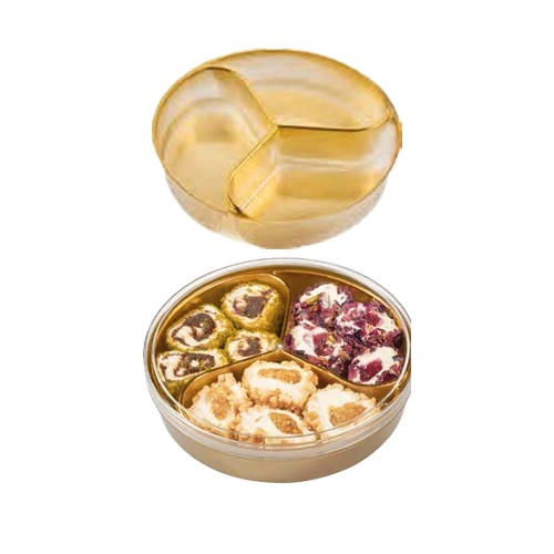 3 Bölmeli Seperatör (250Cc Harmony Yuvarlak Kutu May433 S3-Gold) Koli 300 Adet