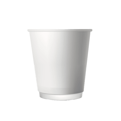 8 Oz Beyaz Double Wall Karton Bardak Pk 25 Adet