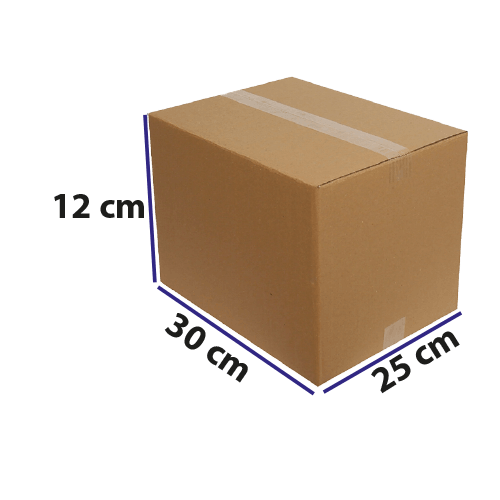 25*30*12 Kraft Karton Dopel Koli Baskısız Pk 15 Adet