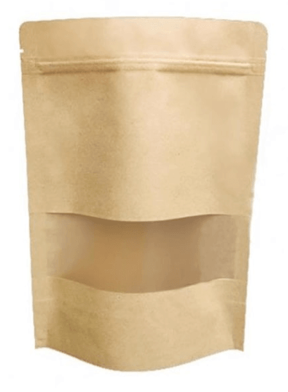 25*34 Cm Pencereli Kraft Doypack (334) Kl 500 Adet